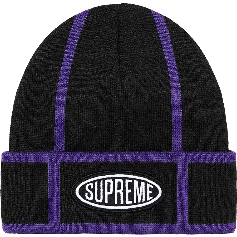 Details on Grid Beanie Black from fall winter
                                                    2021 (Price is $38)