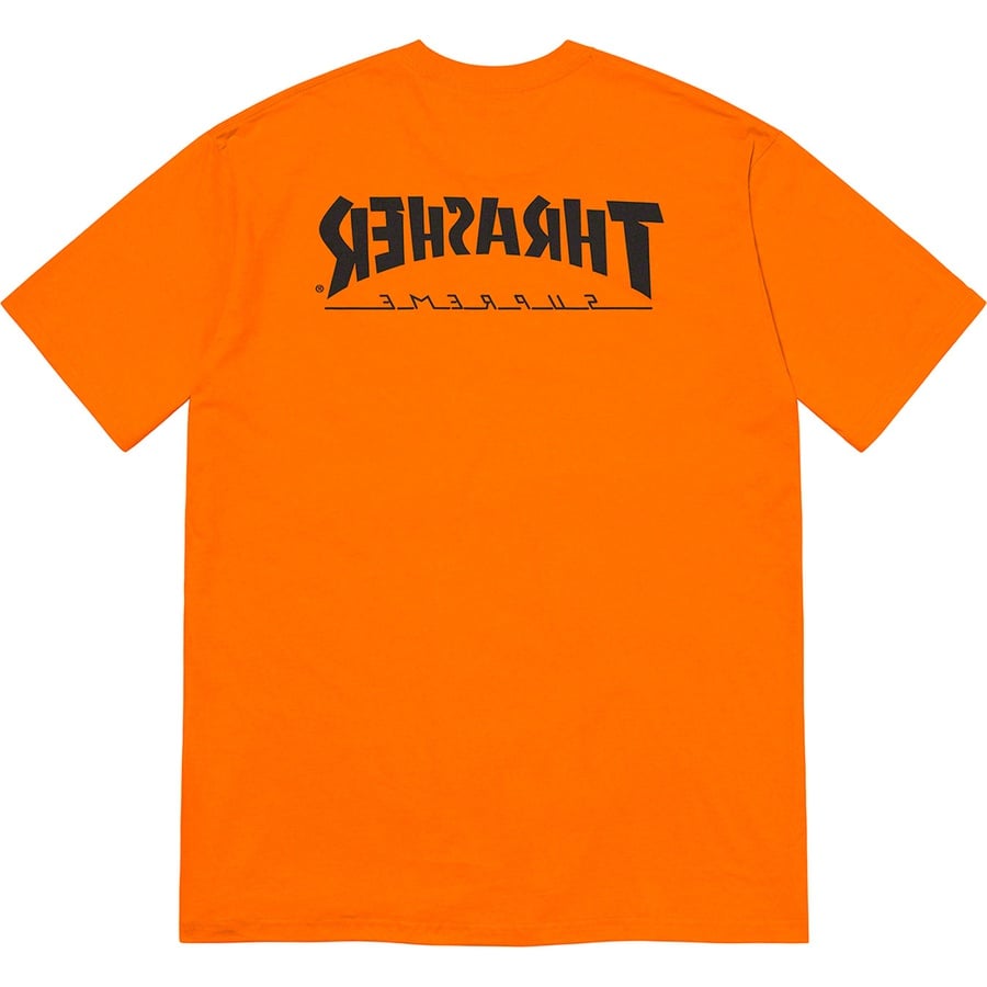 Details on Supreme Thrasher Game Tee Orange from fall winter
                                                    2021 (Price is $44)