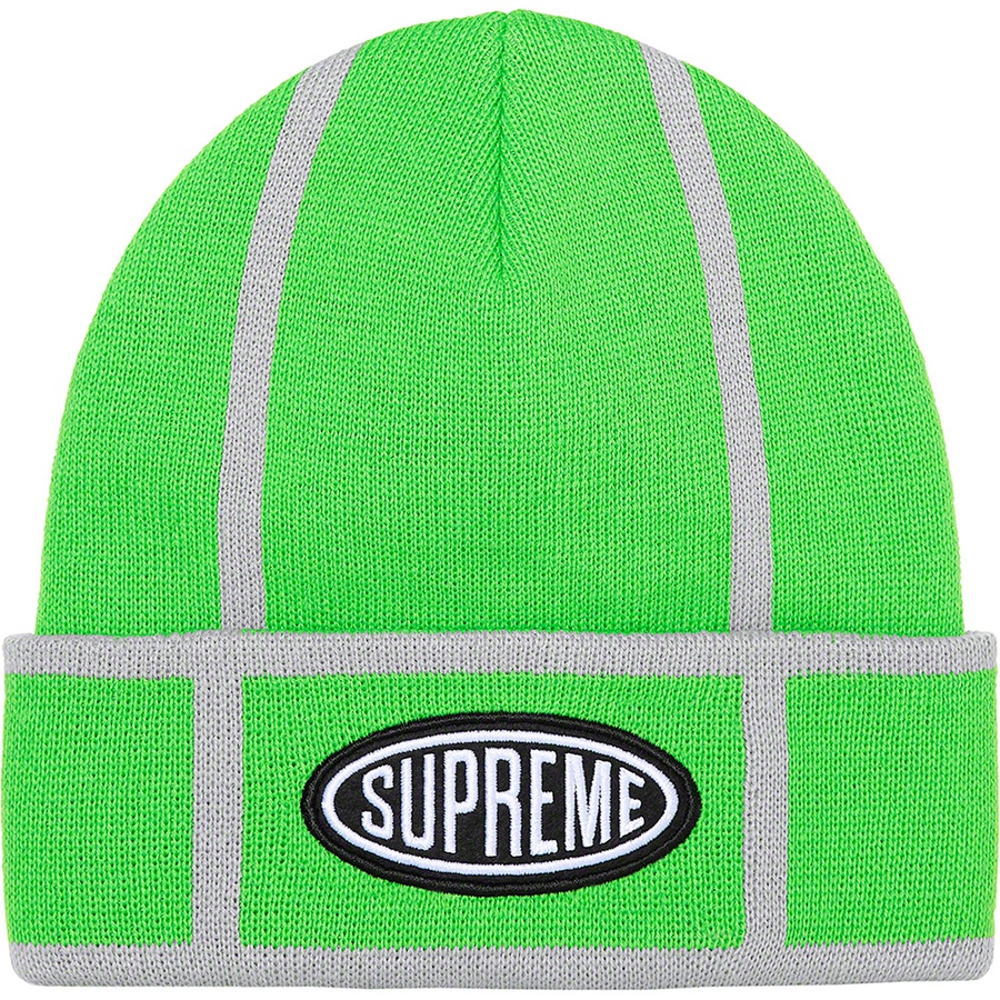 Details on Grid Beanie Lime from fall winter
                                                    2021 (Price is $38)