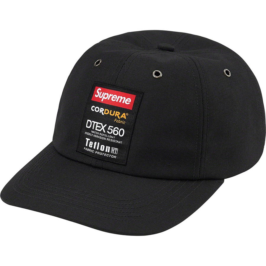 Details on Cordura Teflon Label 6-Panel Black from fall winter
                                                    2021 (Price is $48)