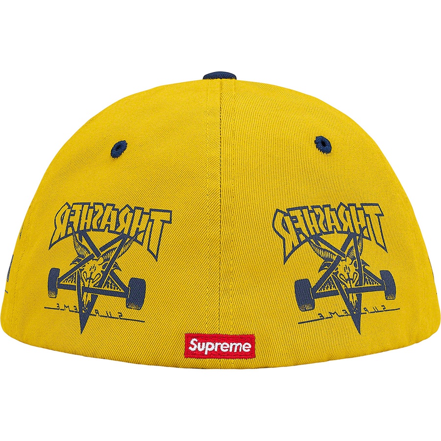 Details on Supreme Thrasher 6-Panel Gold from fall winter
                                                    2021 (Price is $54)