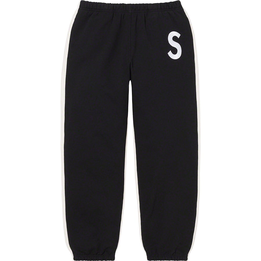 Details on S Logo Split Sweatpant Black from fall winter
                                                    2021 (Price is $158)