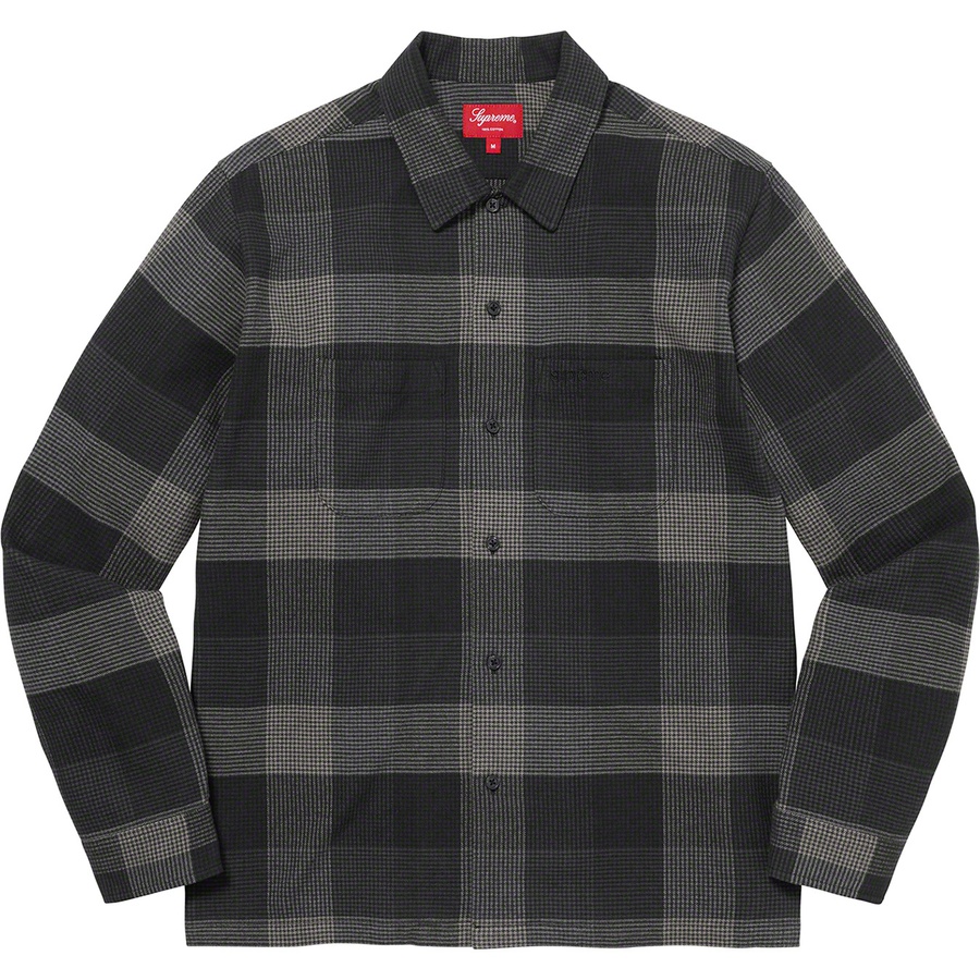Details on Plaid Flannel Shirt Black from fall winter 2021 (Price is $128)