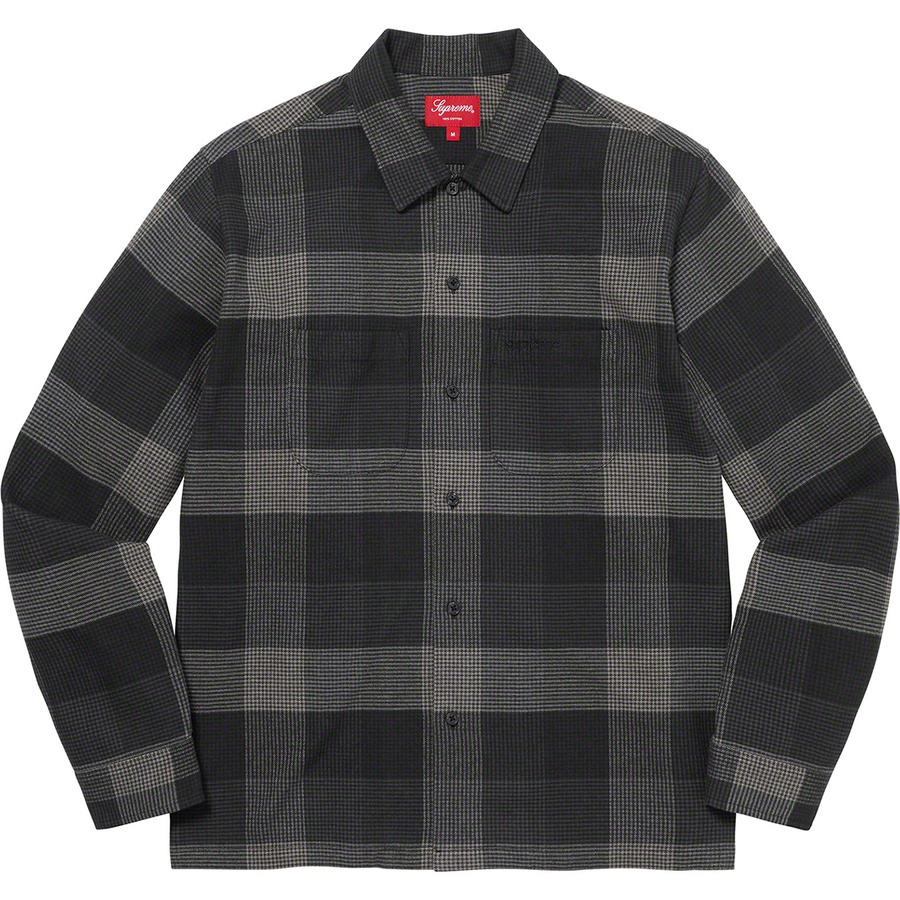 Details on Plaid Flannel Shirt Black from fall winter
                                                    2021 (Price is $128)