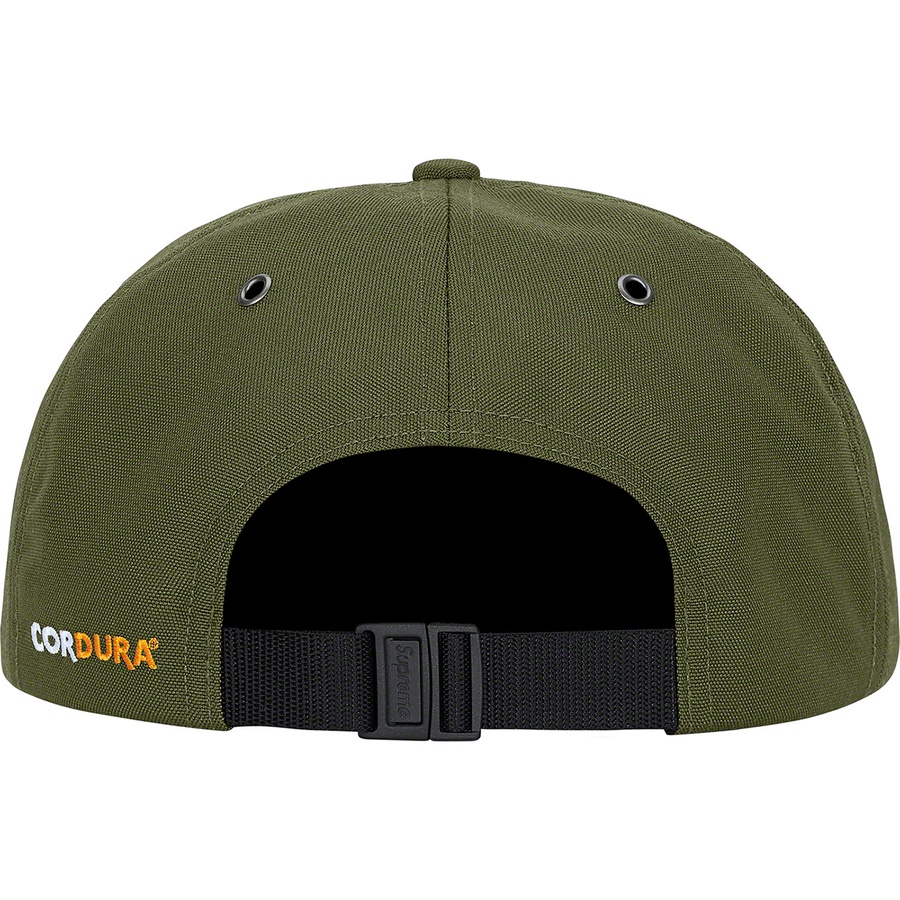 Details on Cordura Teflon Label 6-Panel Olive from fall winter
                                                    2021 (Price is $48)