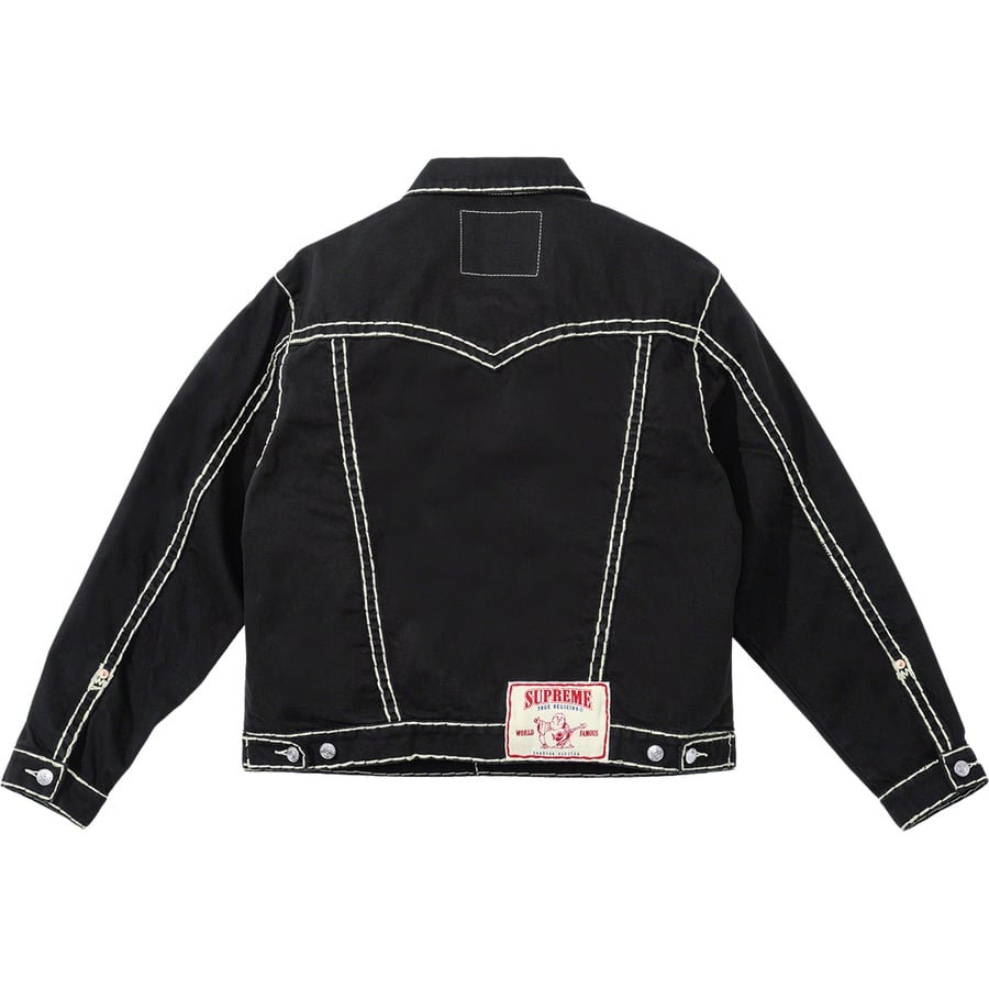 Details on Supreme True Religion Denim Trucker Jacket  from fall winter
                                                    2021 (Price is $268)