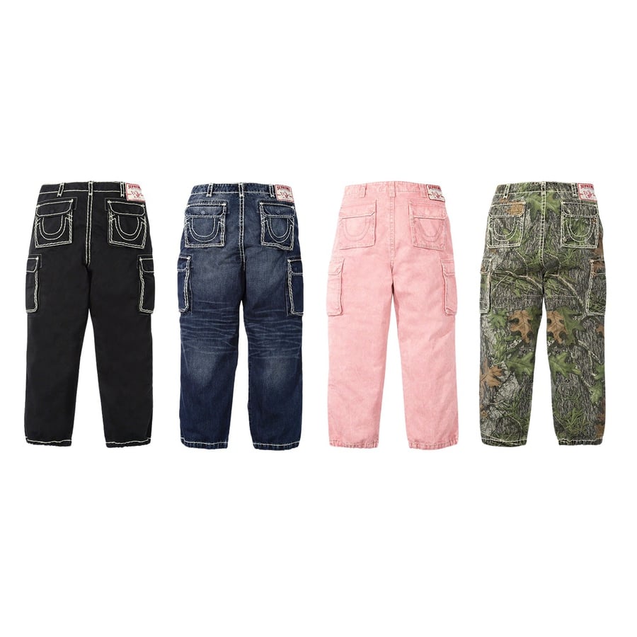 Details on Supreme True Religion Denim Cargo Pant  from fall winter
                                                    2021 (Price is $228)