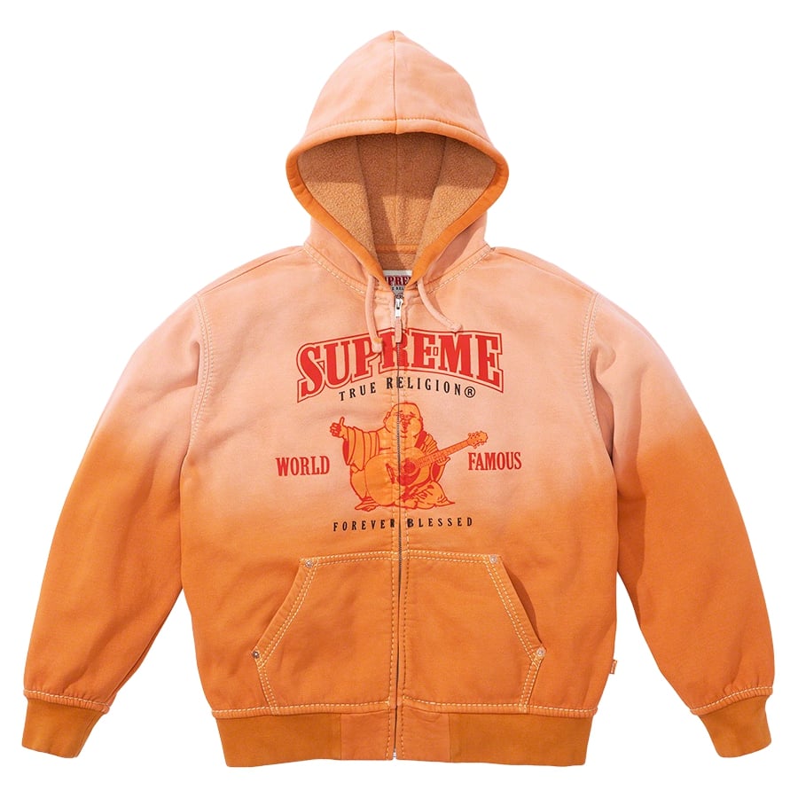 Details on Supreme True Religion Zip Up Hooded Sweatshirt  from fall winter
                                                    2021 (Price is $238)