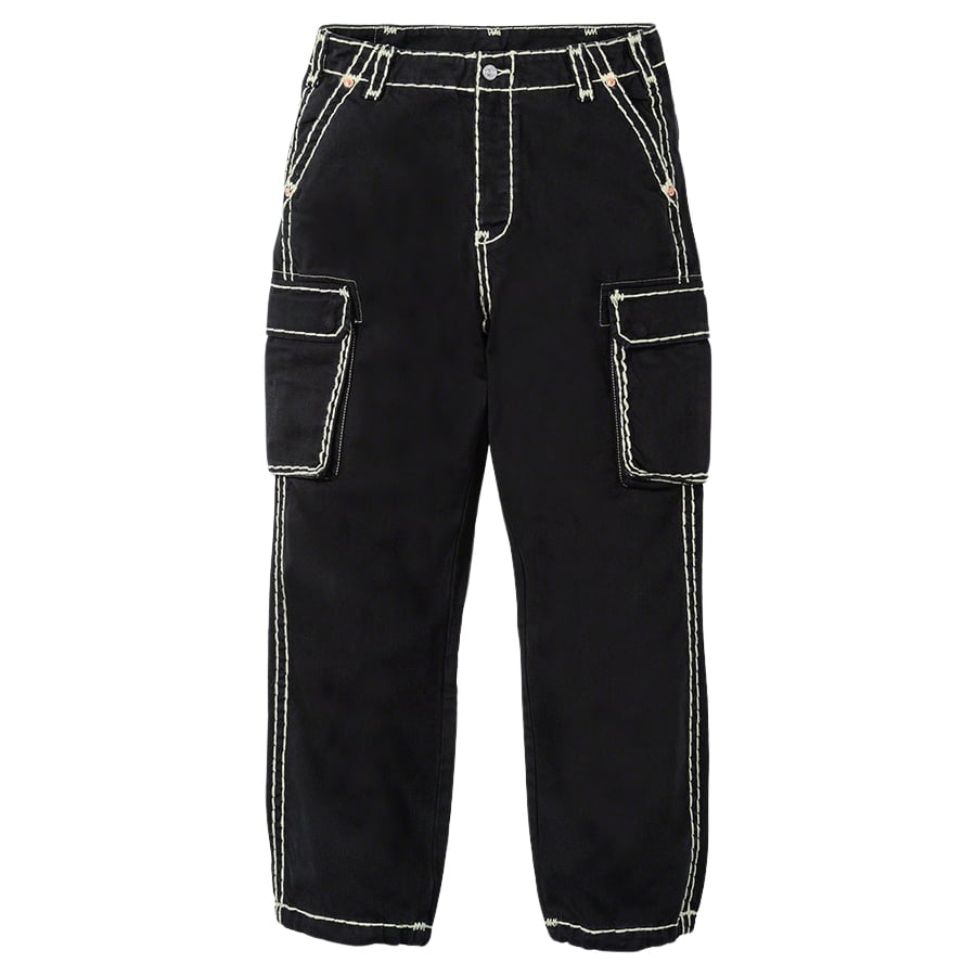 Details on Supreme True Religion Denim Cargo Pant  from fall winter 2021 (Price is $228)