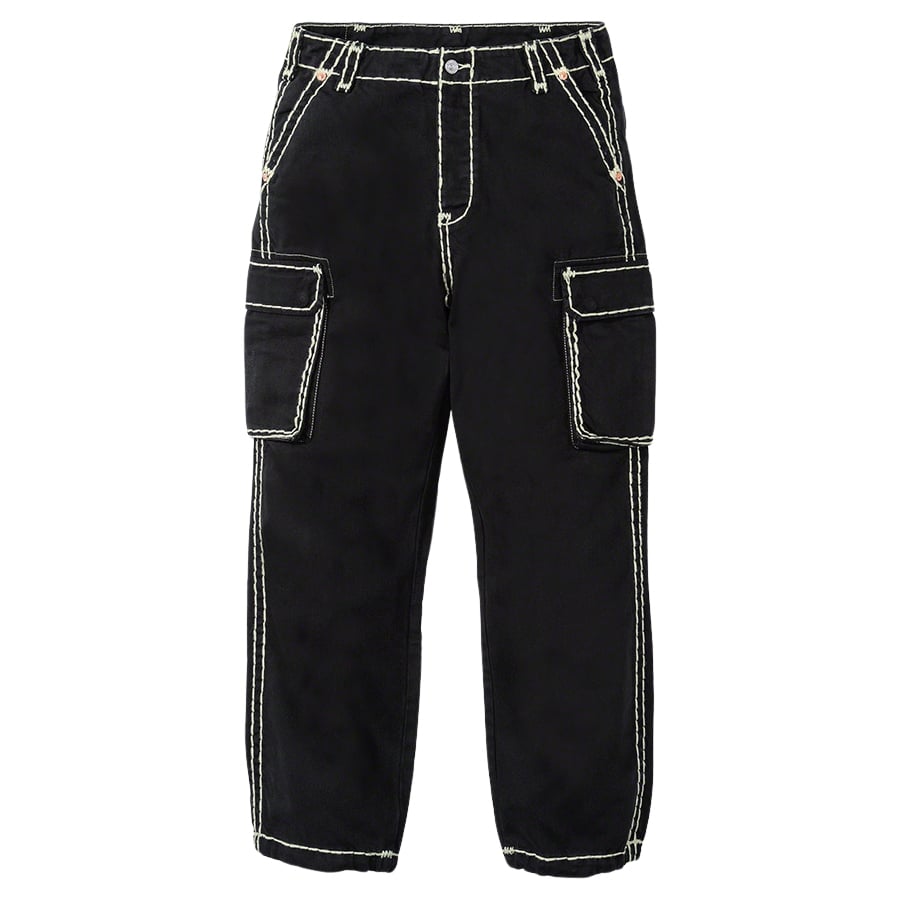 Details on Supreme True Religion Denim Cargo Pant  from fall winter
                                                    2021 (Price is $228)