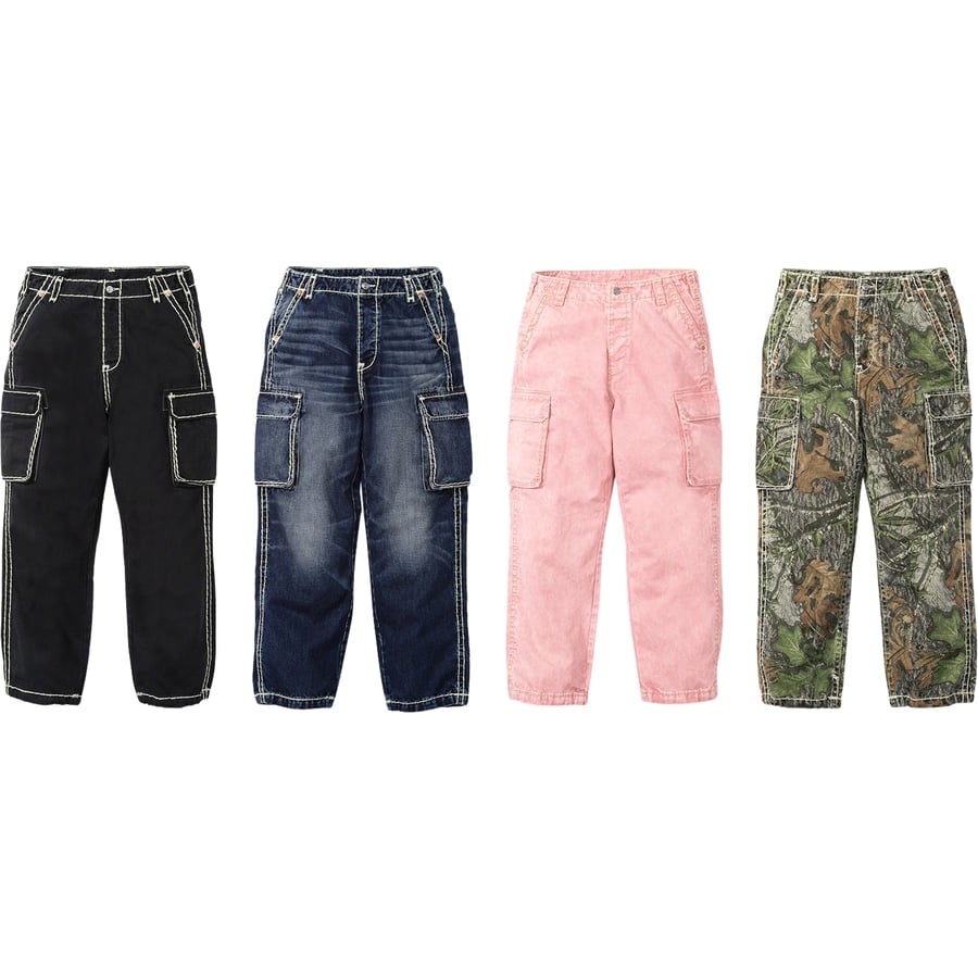 Supreme Supreme True Religion Denim Cargo Pant for fall winter 21 season