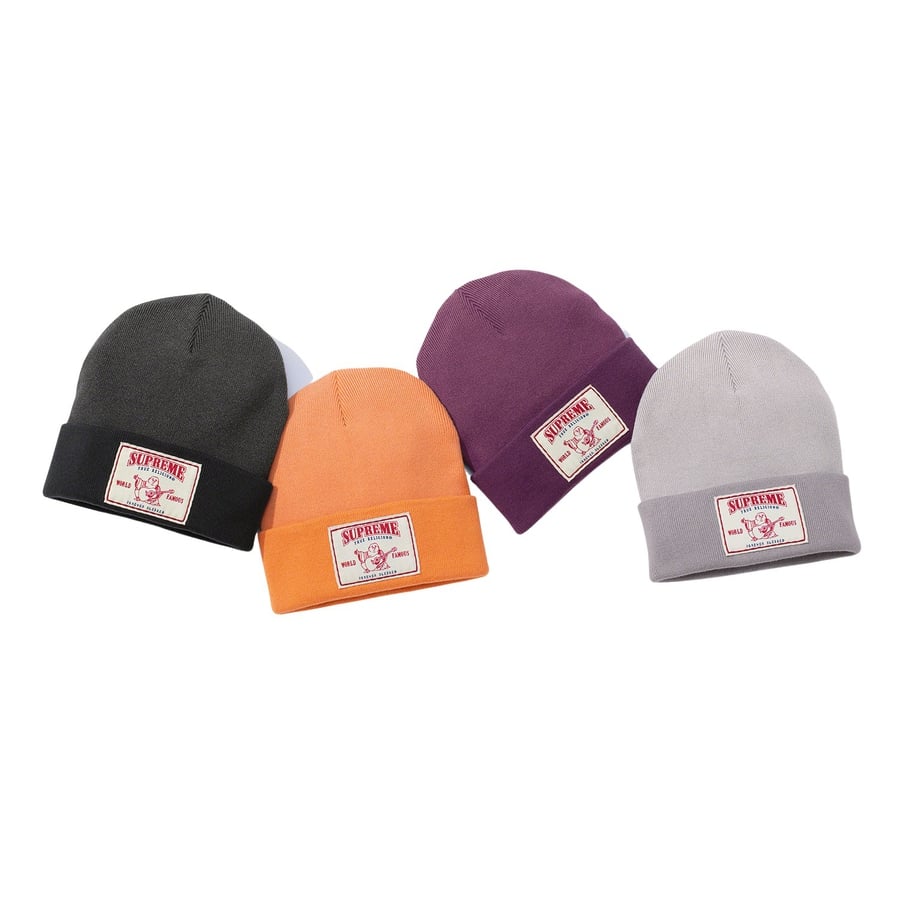 Supreme Supreme True Religion Beanie released during fall winter 21 season