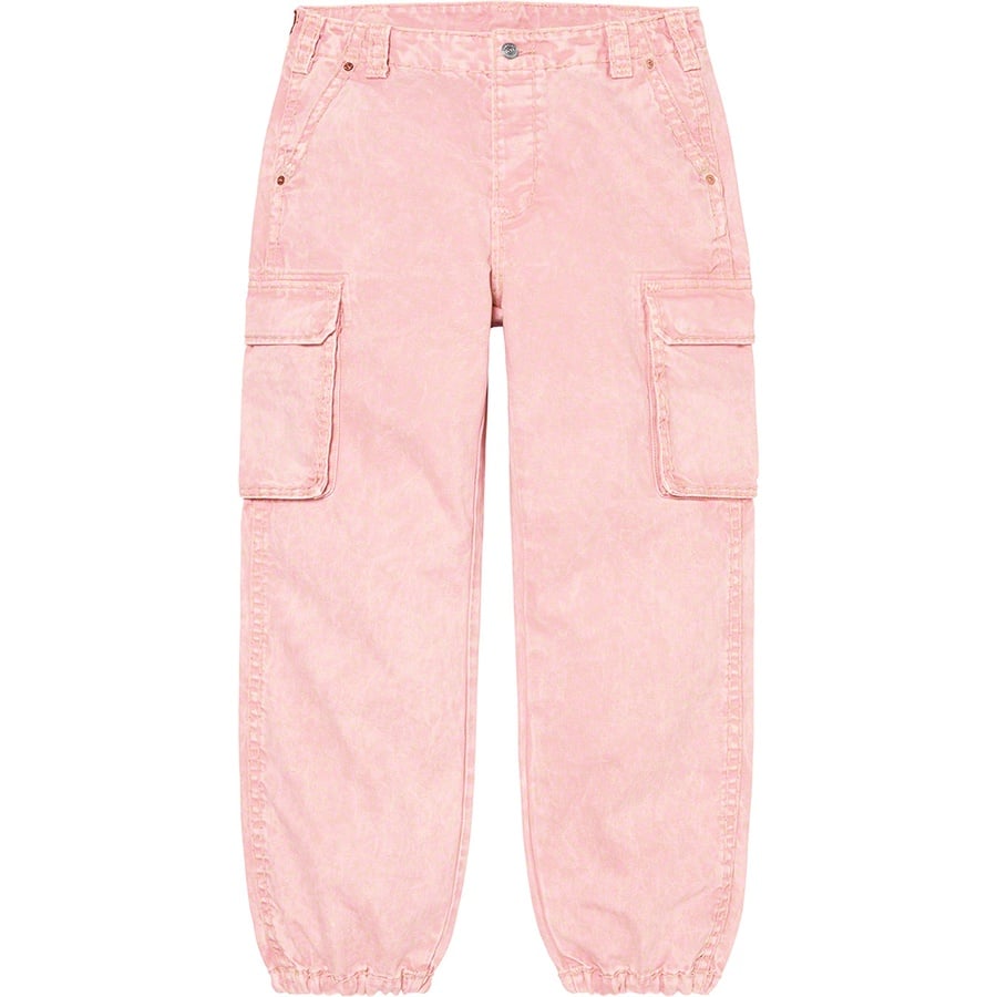 Details on Supreme True Religion Denim Cargo Pant Pink from fall winter
                                                    2021 (Price is $228)