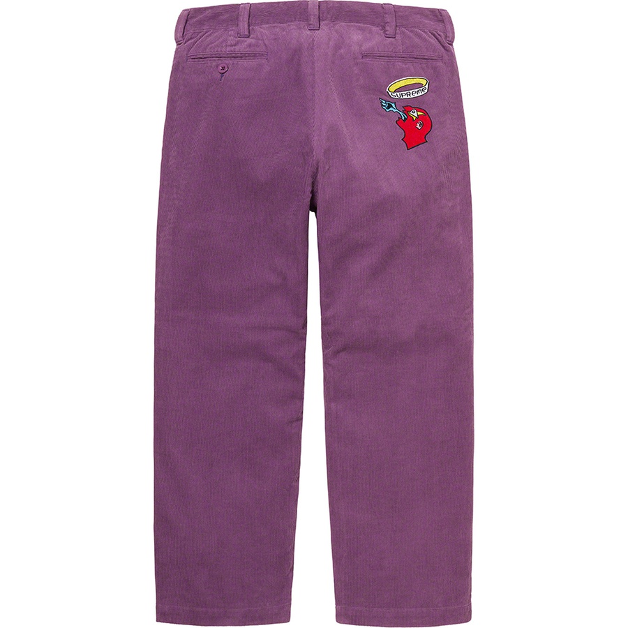 Details on Gonz Corduroy Chino Pant Purple from fall winter 2021 (Price is $148)