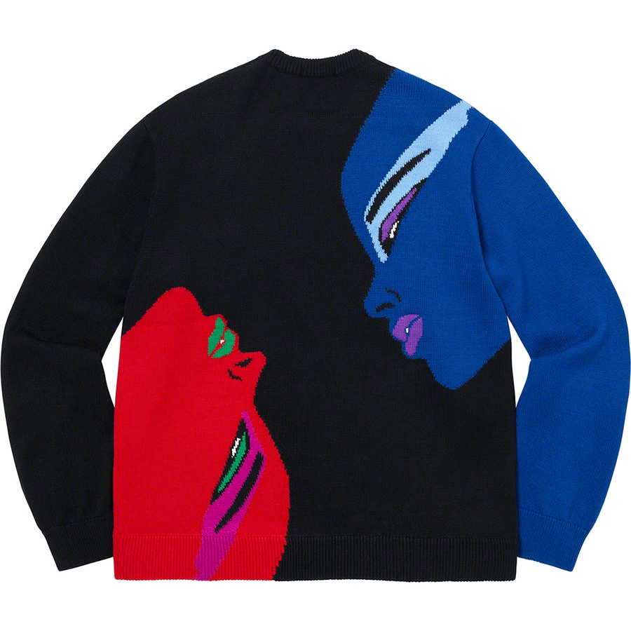 Details on Faces Sweater Black from fall winter 2021 (Price is $158)