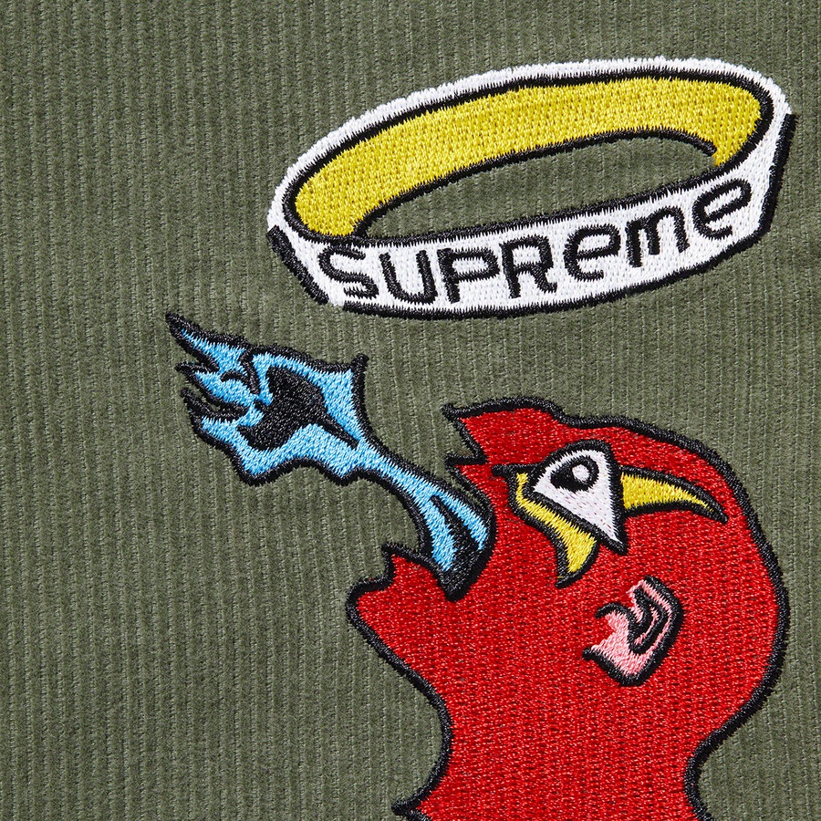 Supreme Gonz Corduroy Work Shirt (FW21) - Dusty Green - $138