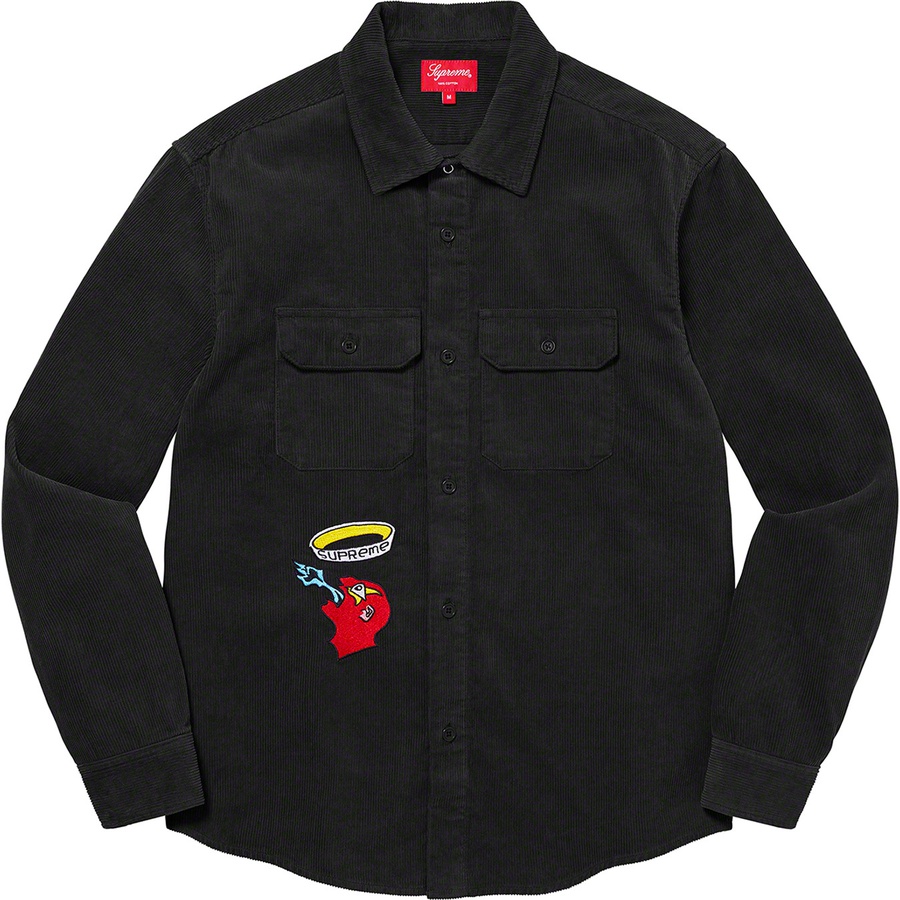 Details on Gonz Corduroy Work Shirt Black from fall winter
                                                    2021 (Price is $138)