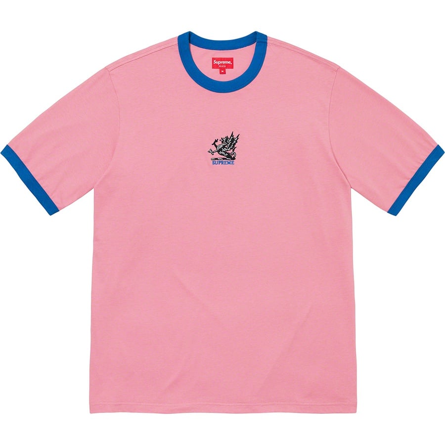 Details on Dragon Ringer Tee Rose from fall winter
                                                    2021 (Price is $68)