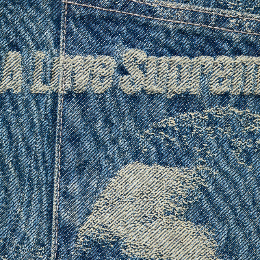 Details on John Coltrane A Love Supreme Regular Jean Blue from fall winter 2021 (Price is $198)