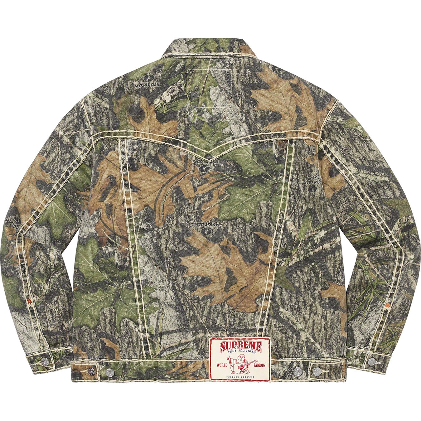 supreme camo denim jacket