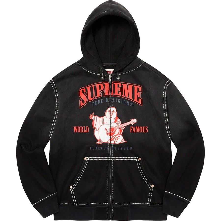 Details on Supreme True Religion Zip Up Hooded Sweatshirt Black from fall winter
                                                    2021 (Price is $238)