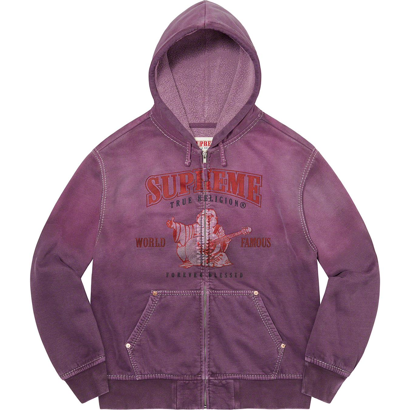 Supreme®/True Religion® Zip Up Hooded Sweatshirt - Supreme Community