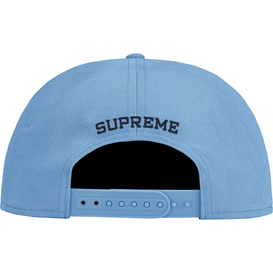 Details on Arabic Logo 5-Panel Blue from fall winter
                                                    2021 (Price is $42)