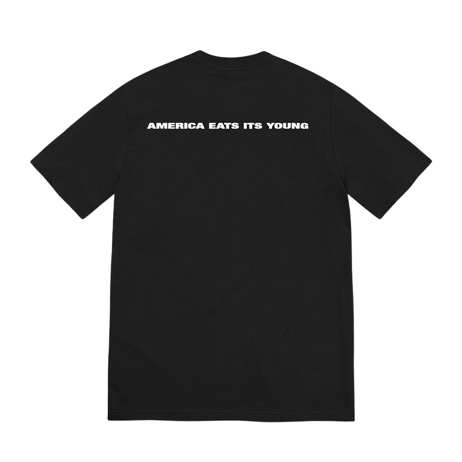 Details on America Eats Its Young Tee  from fall winter
                                                    2021 (Price is $44)