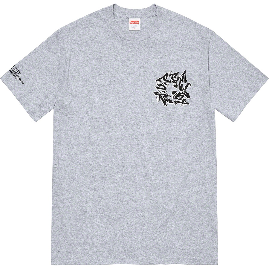 Details on Support Unit Tee Heather Grey from fall winter 2021 (Price is $44)