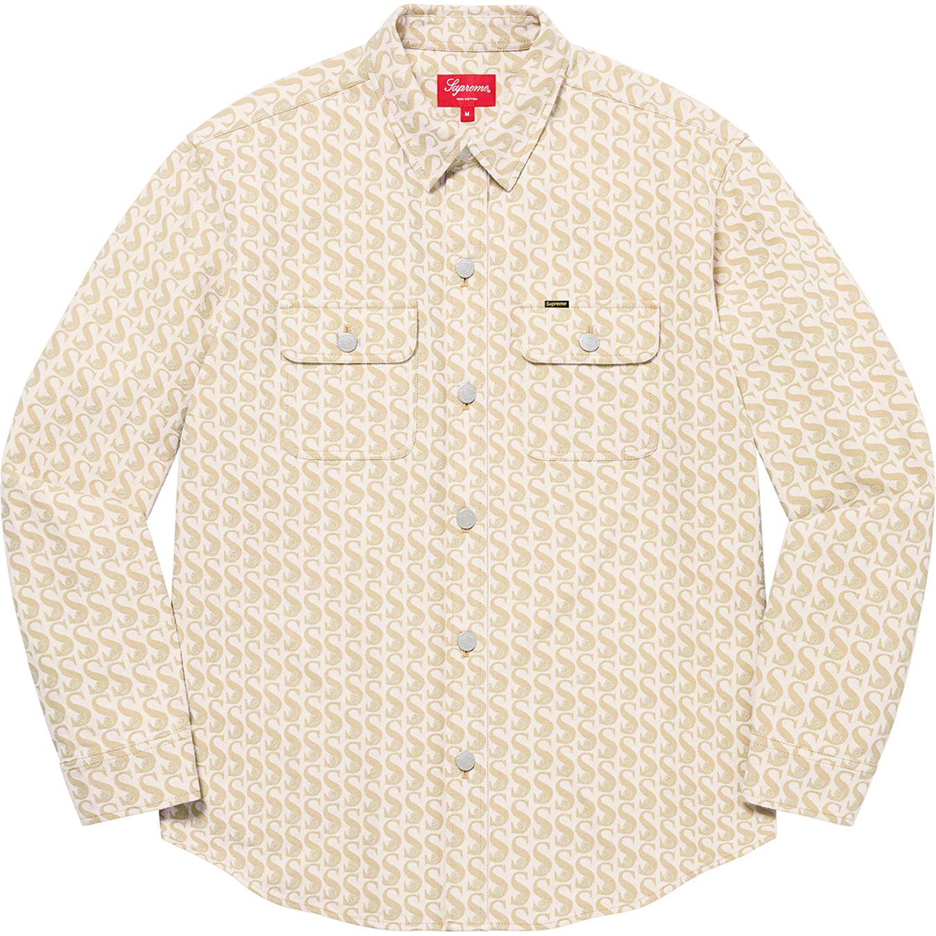 Supreme Monogram Denim Shirt Black