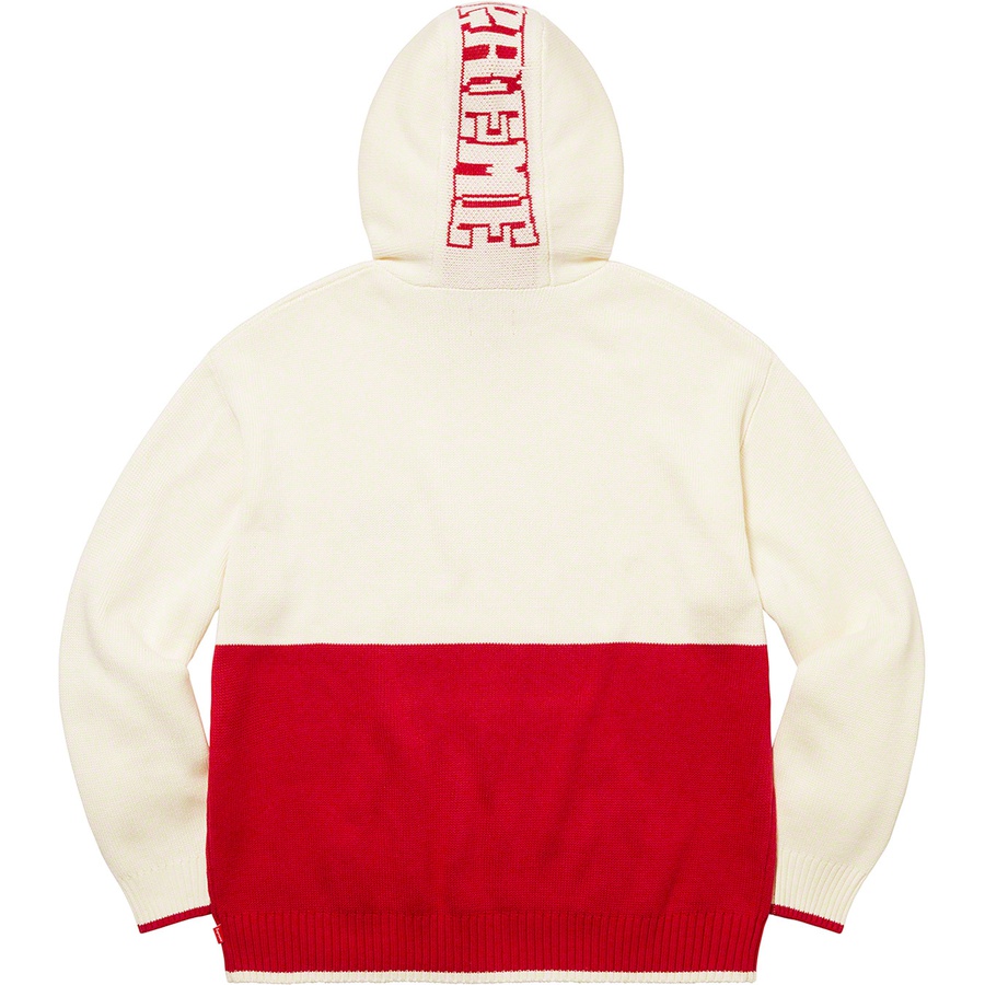Details on 2-Tone Hooded Sweater White from fall winter 2021 (Price is $158)