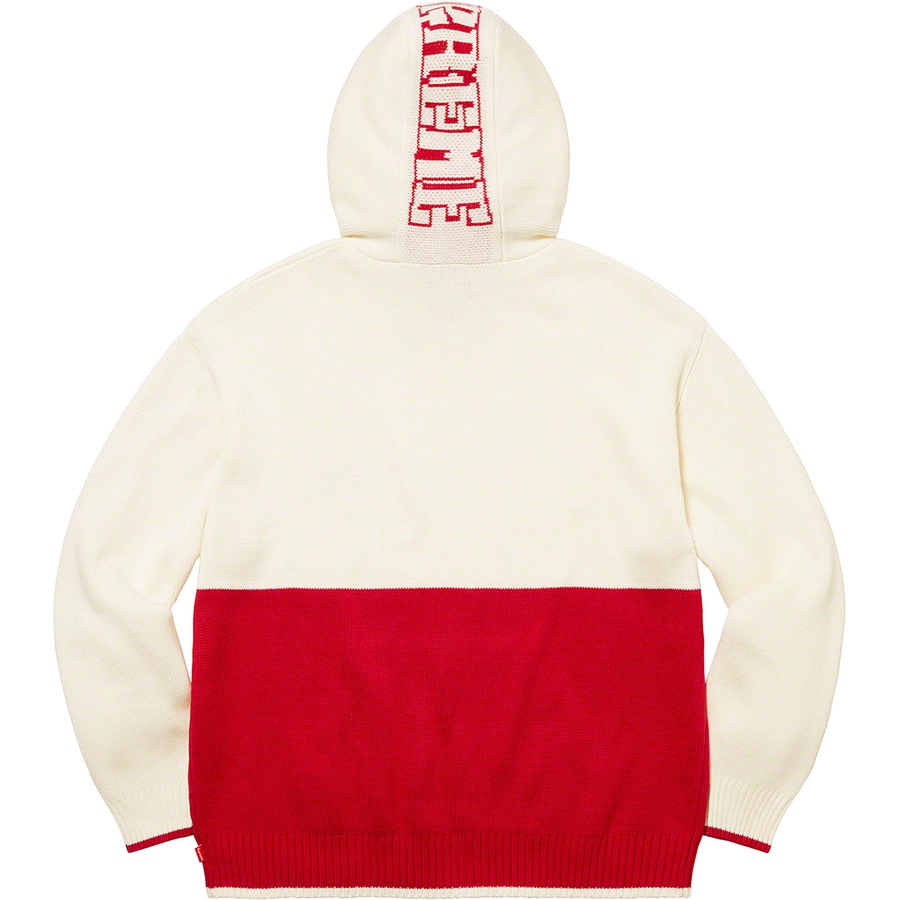 Details on 2-Tone Hooded Sweater White from fall winter
                                                    2021 (Price is $158)