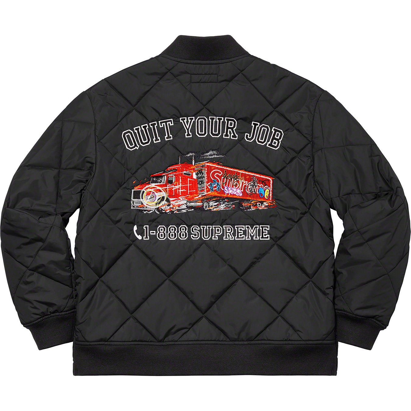 SupremeQuit Your Job Quilted Work Jacket