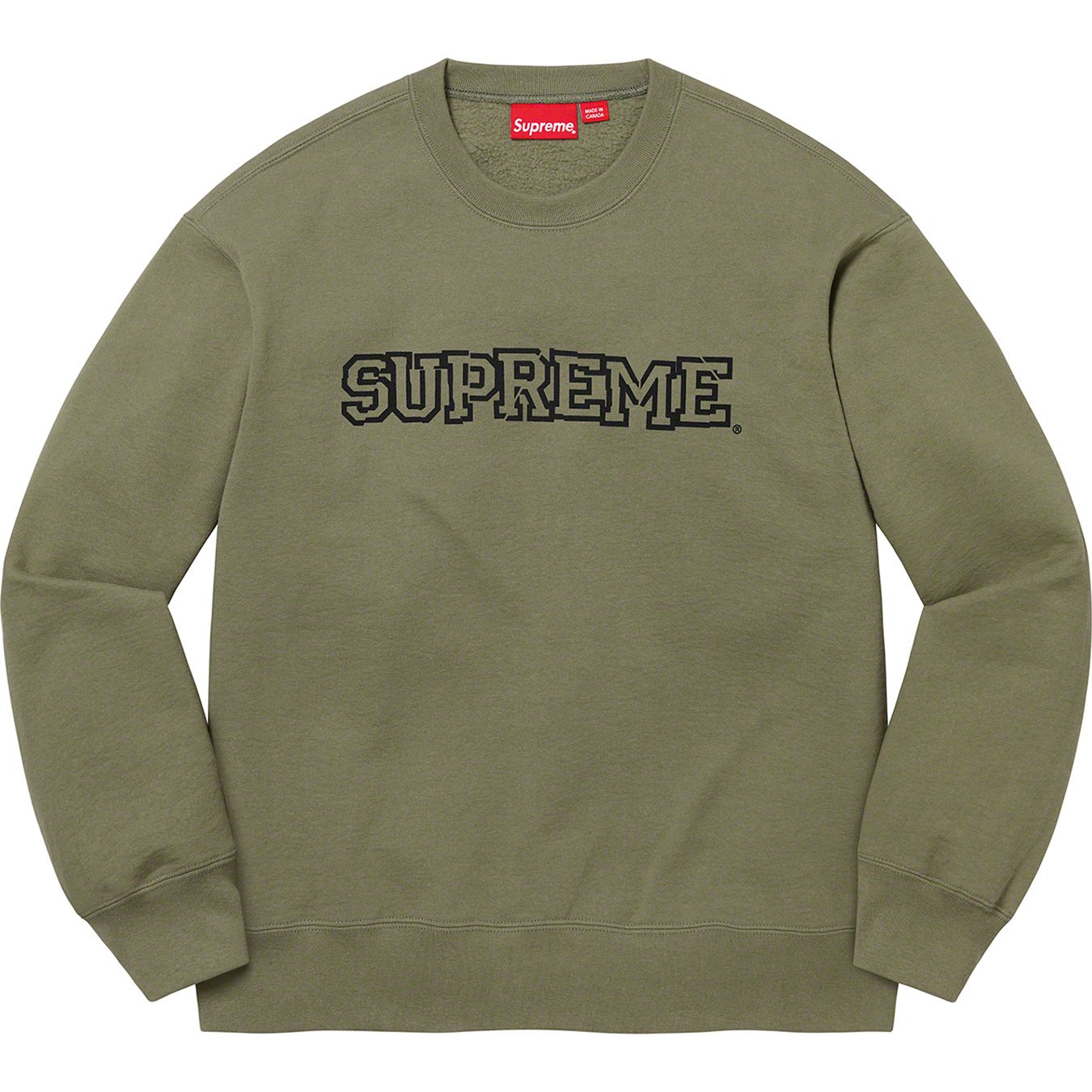 Supreme Supreme Arc Logo Crewneck Red FW15