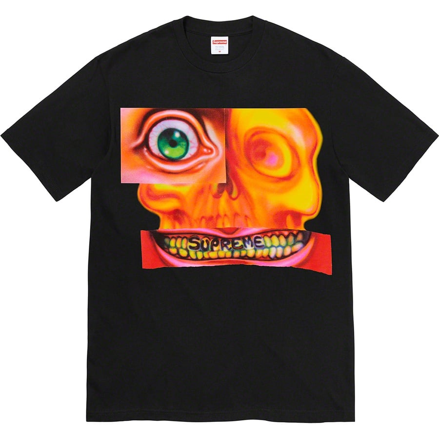 Details on Face Tee Black from fall winter
                                                    2021 (Price is $38)