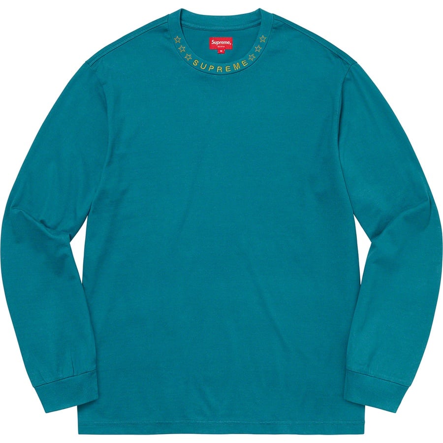 Details on Stars Collar L S Top Aqua from fall winter
                                                    2021 (Price is $88)