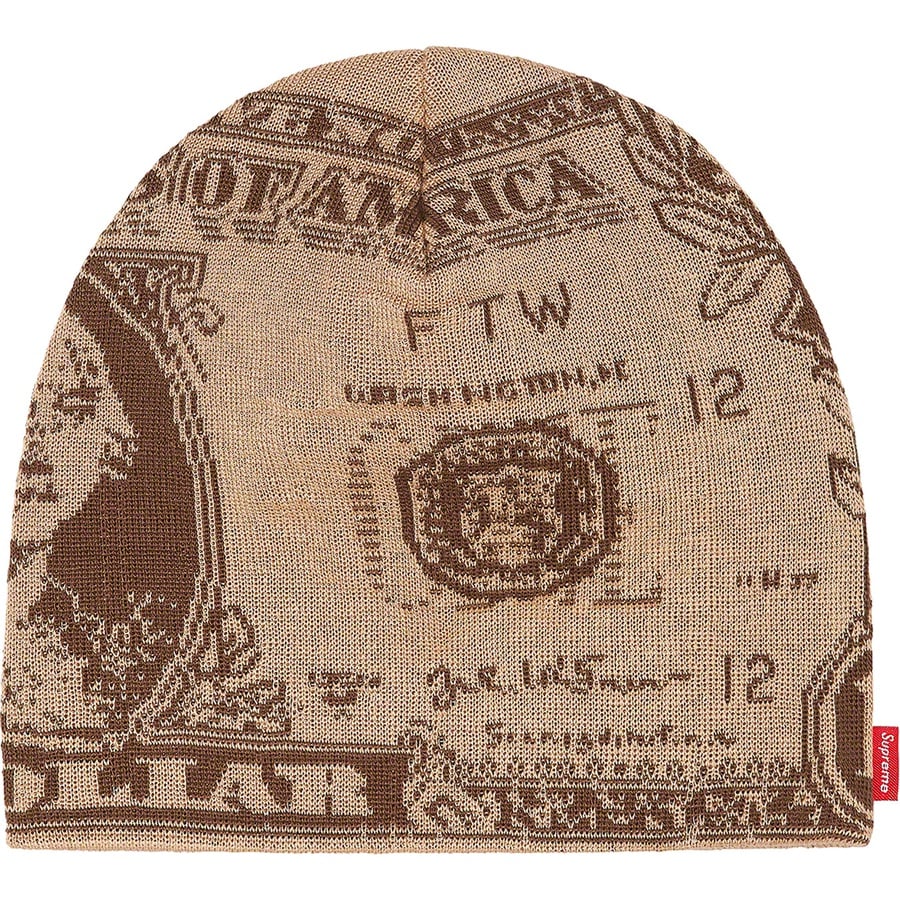 Details on Dollar Beanie Tan from fall winter
                                                    2021 (Price is $38)