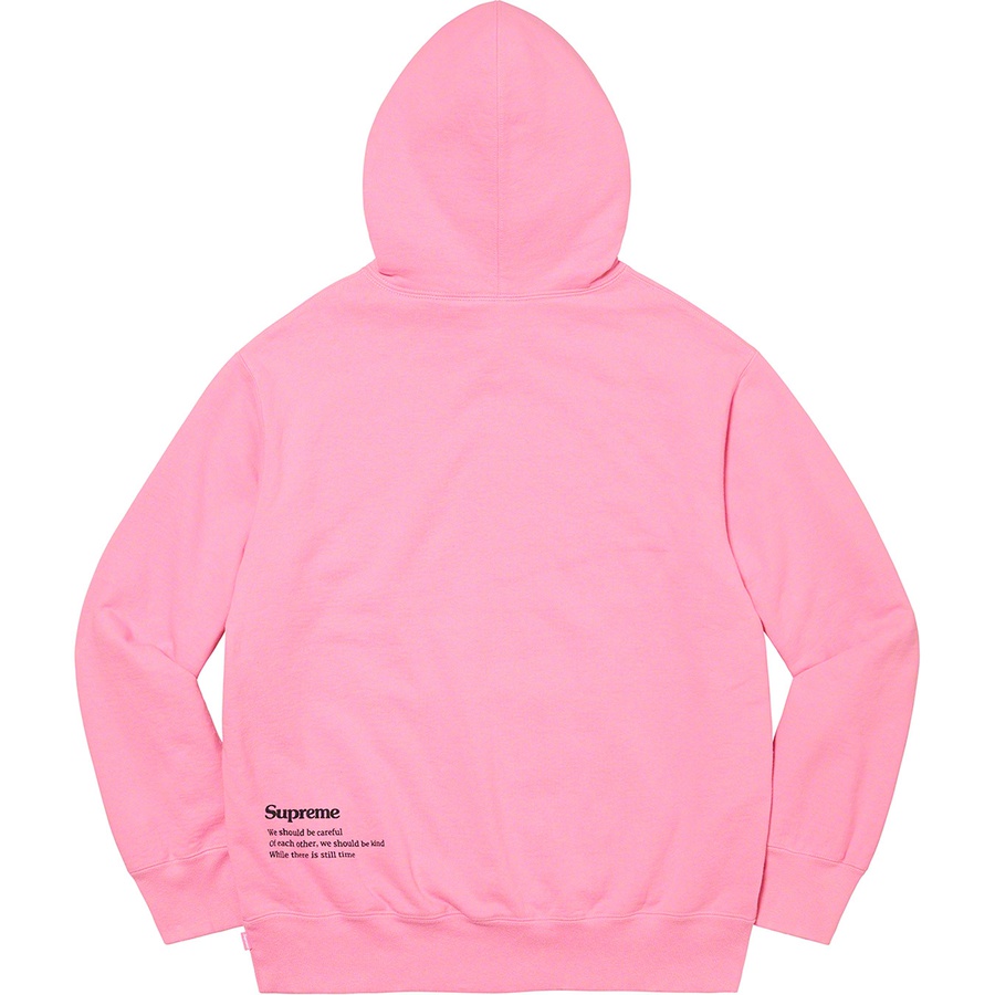Details on Collage Grid Hooded Sweatshirt Pink from fall winter 2021 (Price is $168)