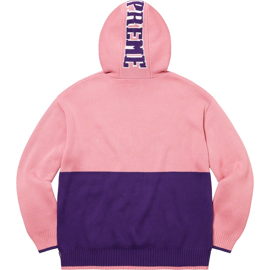 Details on 2-Tone Hooded Sweater Pink from fall winter
                                                    2021 (Price is $158)