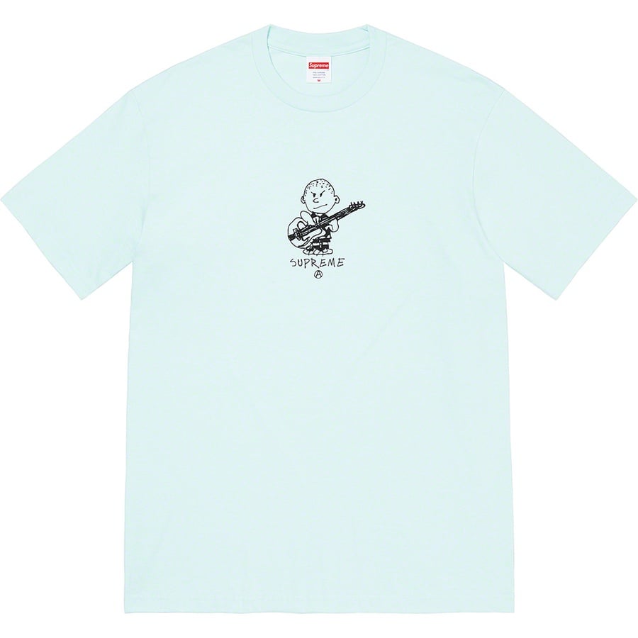 Details on Rocker Tee Pale Blue from fall winter
                                                    2021 (Price is $38)