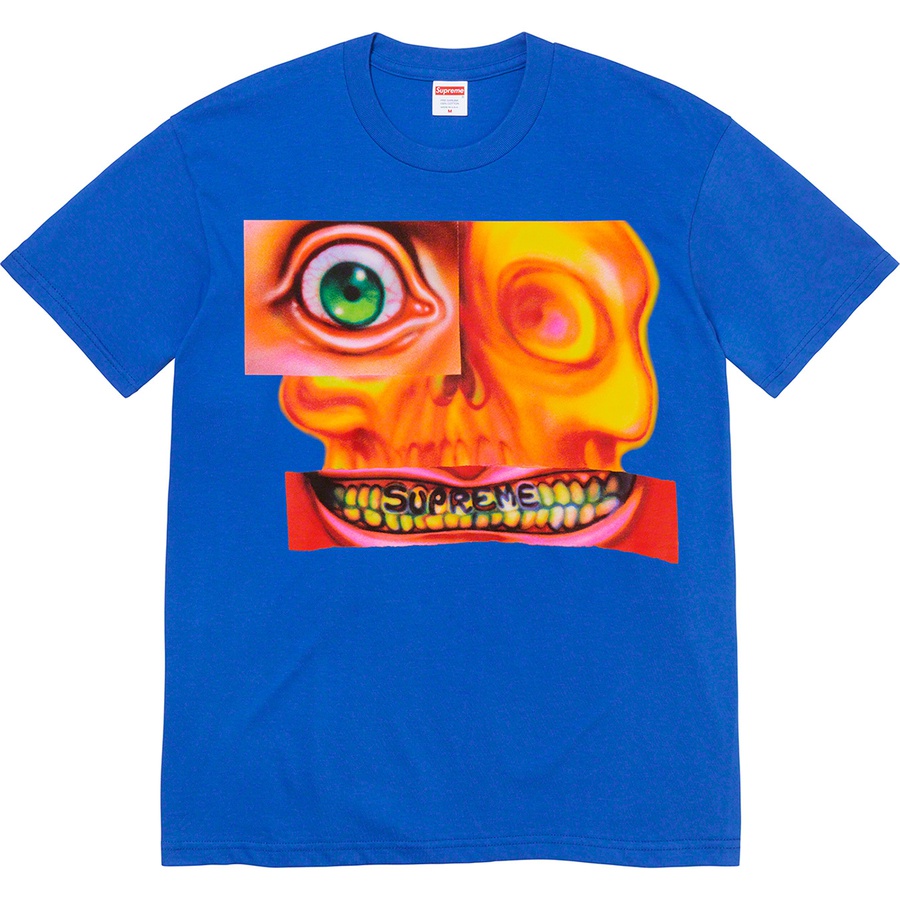 Details on Face Tee Royal from fall winter 2021 (Price is $38)