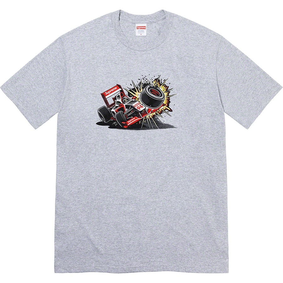 Details on Crash Tee Heather Grey from fall winter
                                                    2021 (Price is $38)