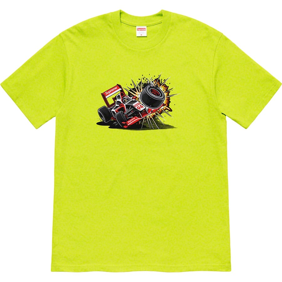 Details on Crash Tee Bright Green from fall winter 2021 (Price is $38)