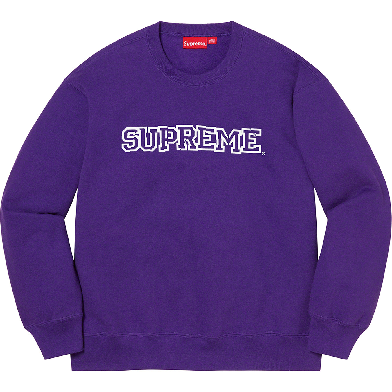 Buy Supreme Shattered Logo Crewneck 'Red' - FW21SW44 RED