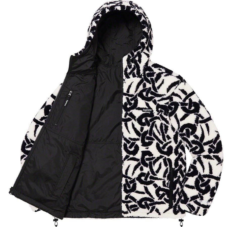 Details on Celtic Knot Reversible WINDSTOPPER Fleece Hooded Jacket Stone from fall winter
                                                    2021 (Price is $238)