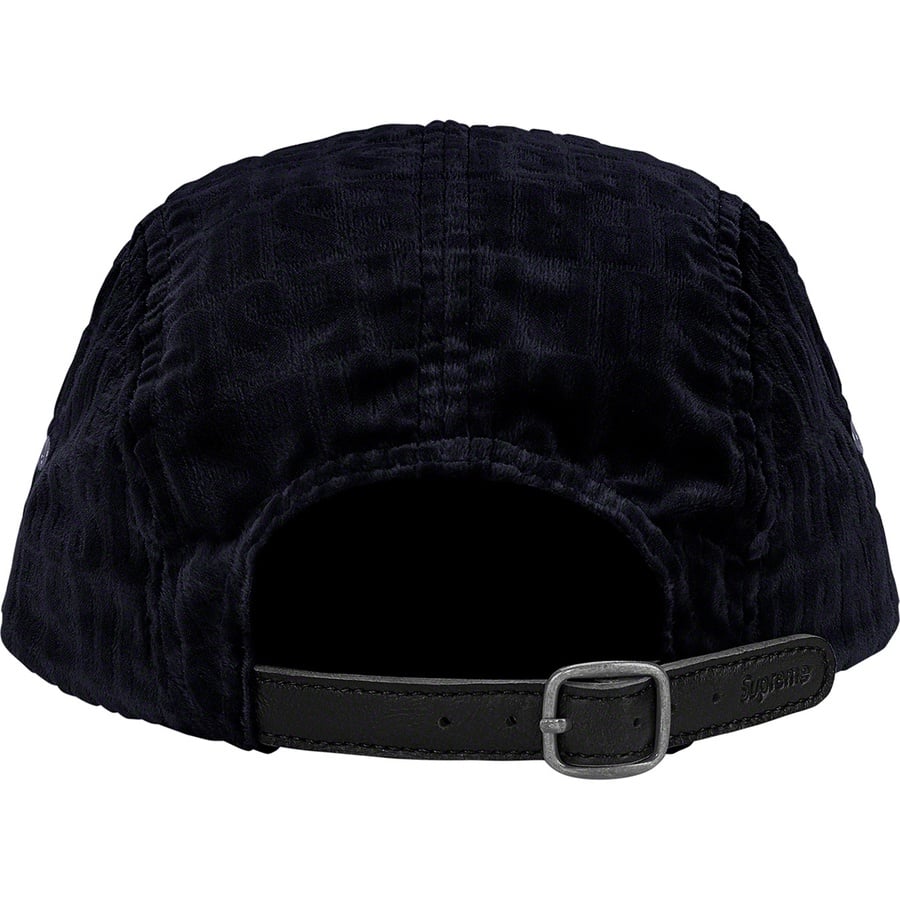 Details on Velvet Pattern Camp Cap Black from fall winter
                                                    2021 (Price is $58)