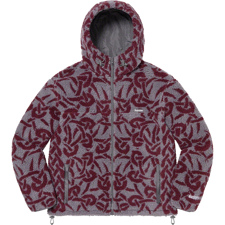 Details on Celtic Knot Reversible WINDSTOPPER Fleece Hooded Jacket Grey from fall winter
                                                    2021 (Price is $238)