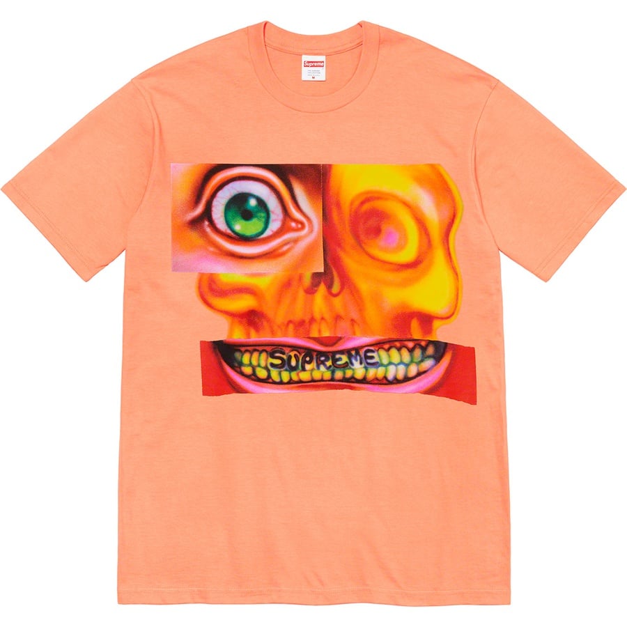 Details on Face Tee Peach from fall winter 2021 (Price is $38)