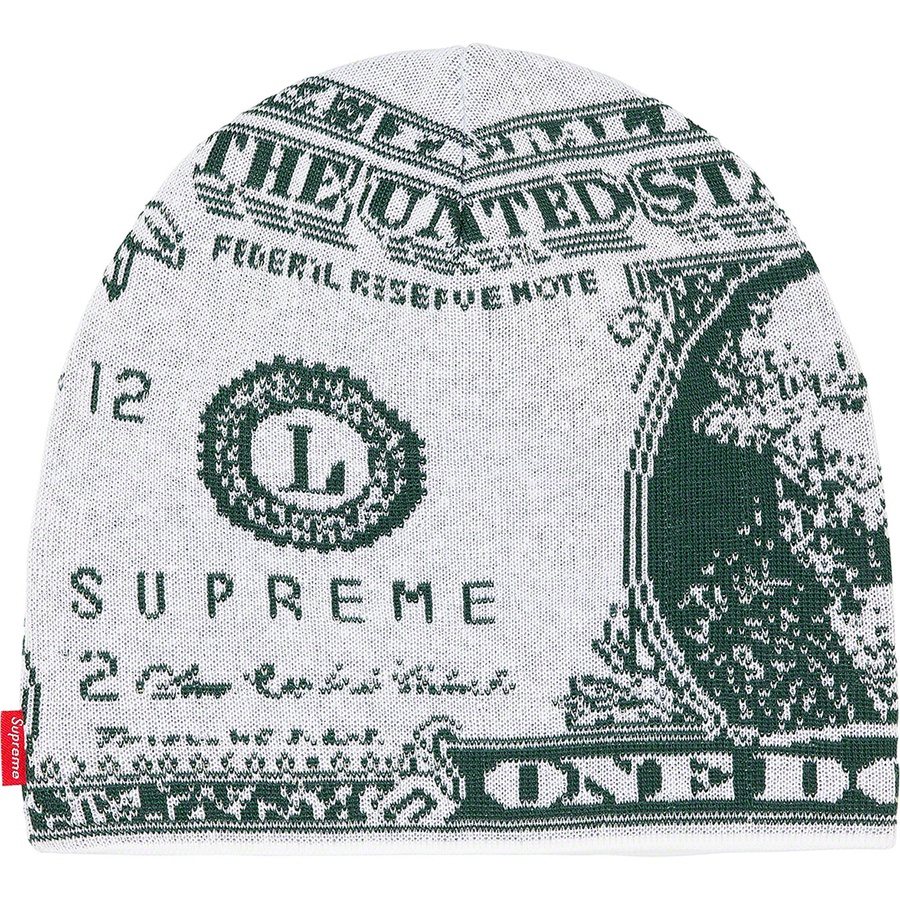 Details on Dollar Beanie White from fall winter 2021 (Price is $38)