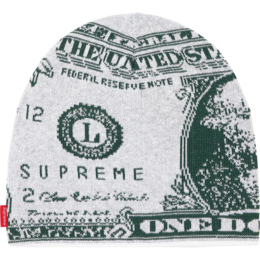 Details on Dollar Beanie White from fall winter
                                                    2021 (Price is $38)